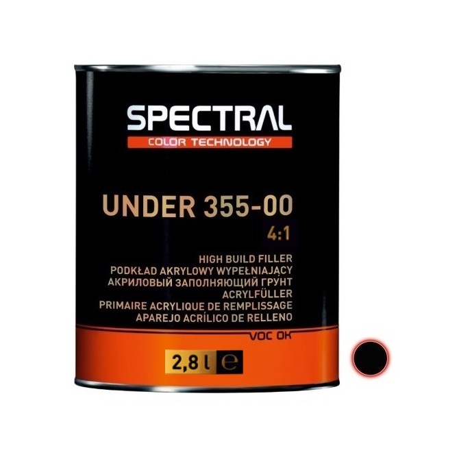 SPECTRAL Primer UNDER355-00 P5  4:1 Black 2.8L akrilinis gruntas