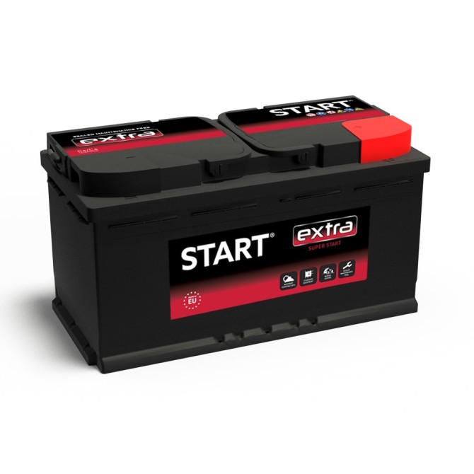 START Extra 100Ah 840A R+ 12V 353X175X190 akumuliatorius