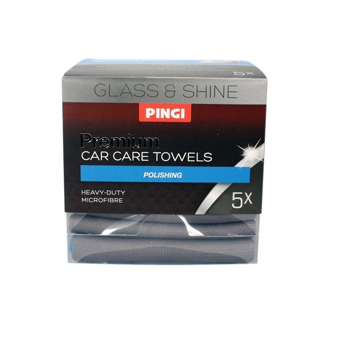 PINGI Glass&Shine Car Care Towel 5-pack 