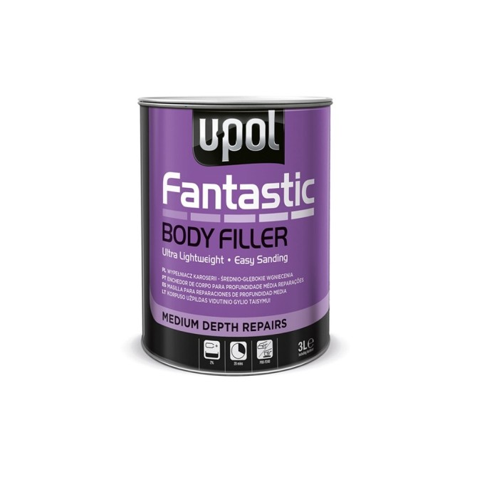 U-POL Fantastic - Ultra Light Weight Polyester Putty 3 L lengvo svorio glaistas