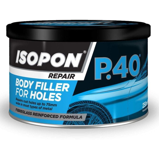 U-POL P40 - Glass Fibre Repair Paste 250ml glaistas su stiklo pluoštu 