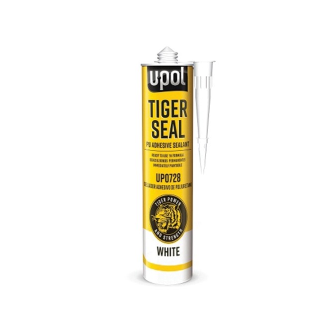 U-POL Tiger Seal PU Adhesive & Sealant White 310ml hermetikas