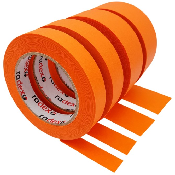 RADEX Masking Tape Orange 19mm 80°C Radex maskavimo juosta