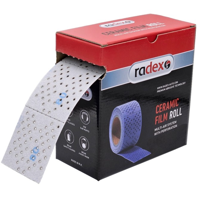 RADEX CERAMIC Sheet Roll  P80 70mm x12m sanding tape