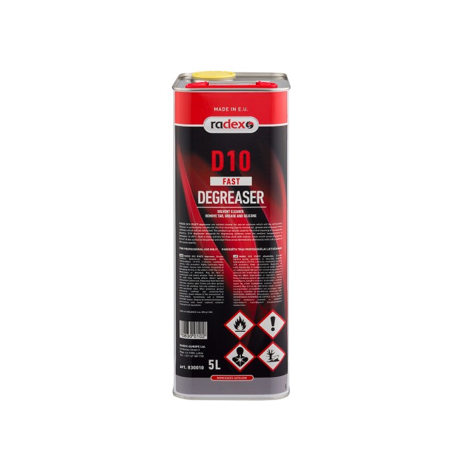 RADEX Degreaser D10 5L Fast silikoni pesuaine