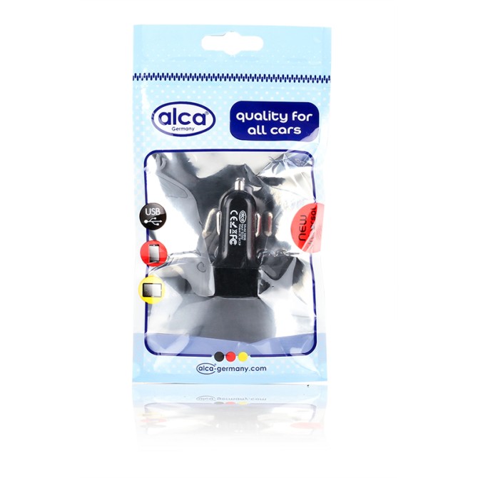 ALCA 3xUSB Charger Black 12/24V 2.1A adapter-laadija