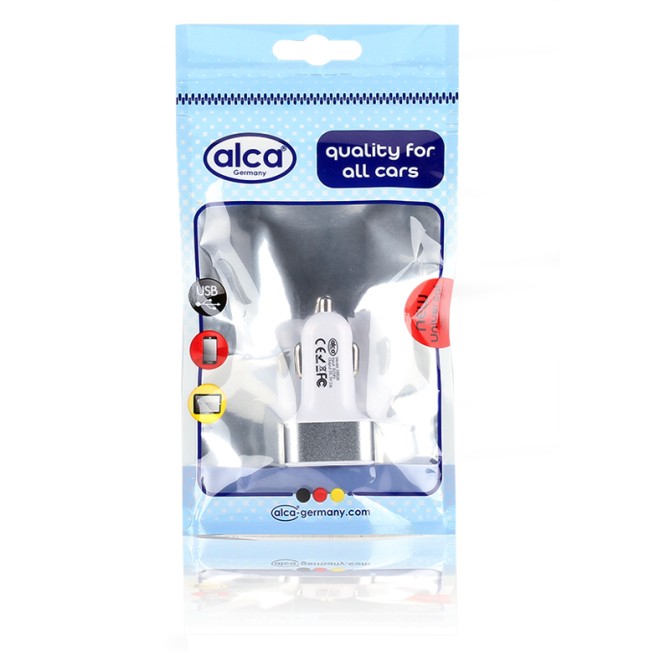 ALCA 3xUSB Charger White/Silver 12/24V 2.1A адаптер-зарядное устройство