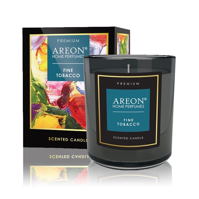 AREON Fine Tobbaco scented candle with wish card and matches ~40 H