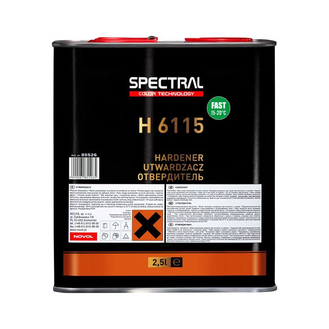 SPECTRAL Hardener H6115 Fast 2.5L cietinātājs caurspīdīgai lakai