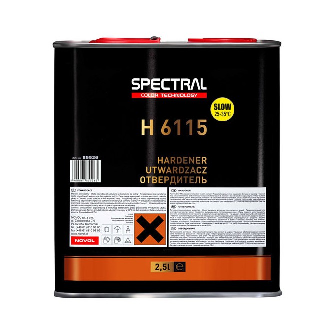 SPECTRAL Hardener H6115 Slow 2.5L  cietinātājs caurspīdīgai lakai