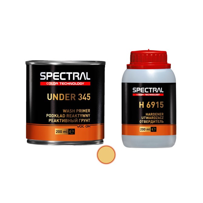 SPECTRAL Washprimer UNDER 345 1:1 With Hardener 0.2+0.2L кислотный грунт с отвердителем