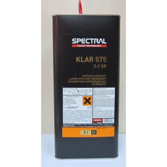 SPECTRAL KLAR 575 SR Acrylic Clearcoat 2:1 5L akrila laka