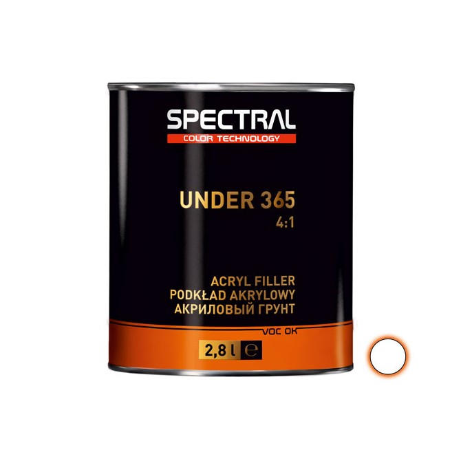 SPECTRAL Primer UNDER 365 P1 4:1 White 2.8L akrila grunts