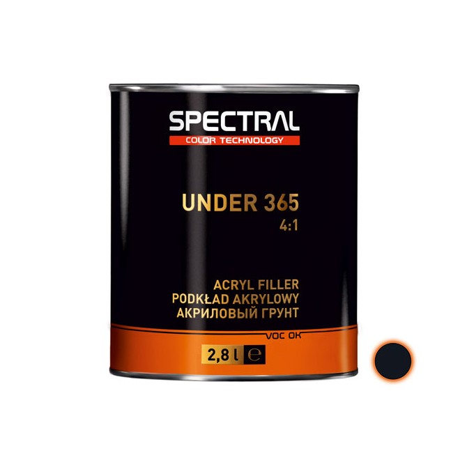 SPECTRAL Primer UNDER 365 P5 4:1 Black 2.8L akrila grunts