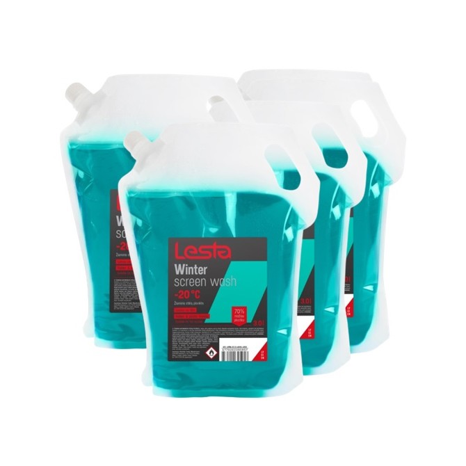 LESTA Windscreen Washer Fluid -20°C 3l x 4pc klaasipesuvedelik