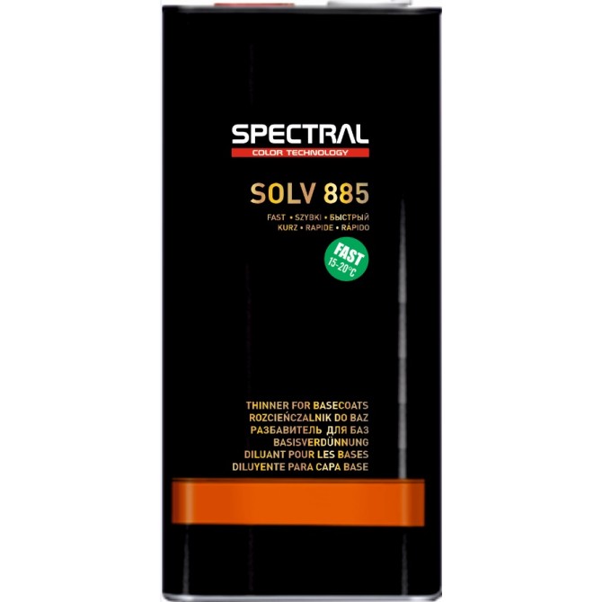 SPECTRAL Thinner For Basecoats SOLV 885 Fast 5L alusvärvi vedeldi