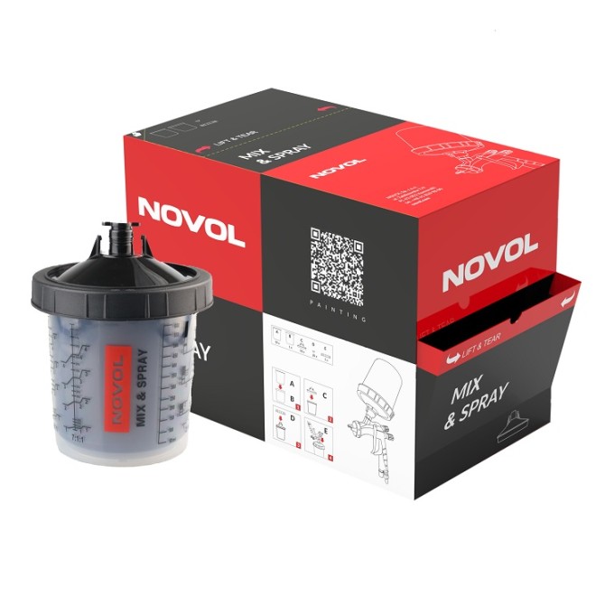 NOVOL Novol Mix&spray UV Kit 600 ml, 125µ (50 pcs.) 