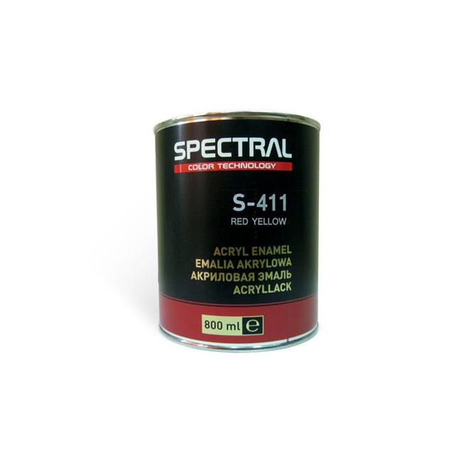 SPECTRAL Acrylic Enamel S-411 Red Yellow 0.8L akriliniai emaliniai dažai