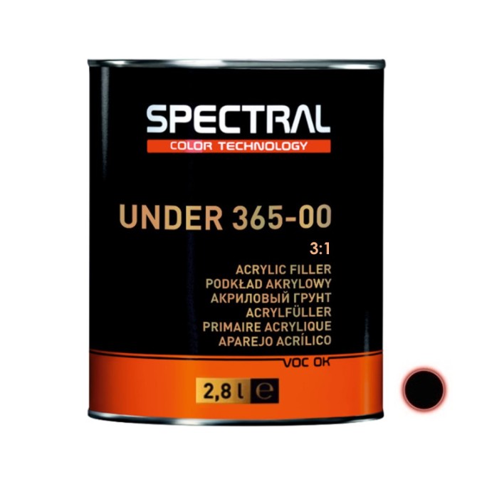 SPECTRAL Primer UNDER365-00 P5  3:1 Black 2.8L akrila grunts