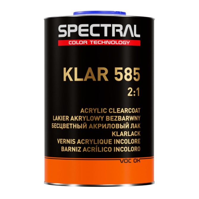 SPECTRAL KLAR 585 VOC Acrylic Clearcoat 2:1 1L акриловый лак