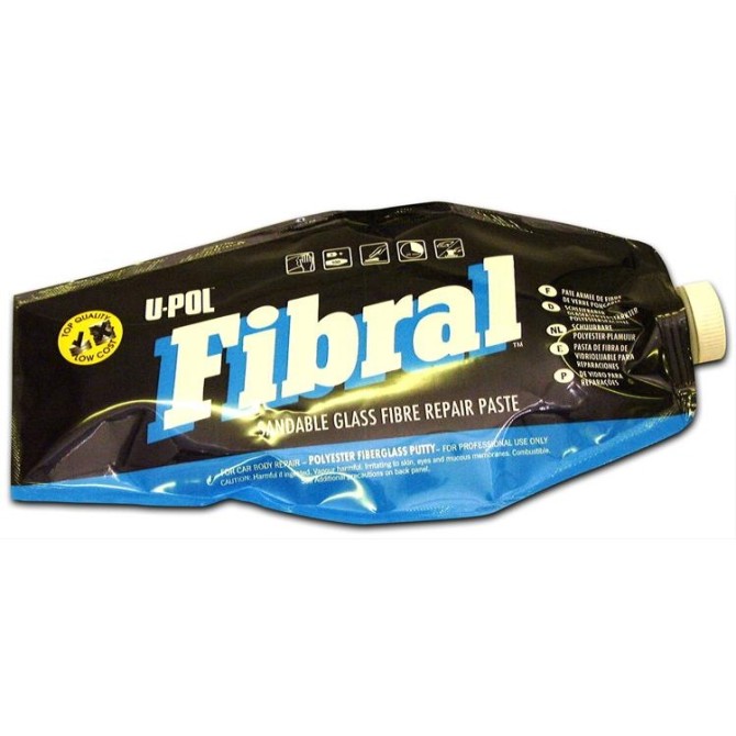 U-POL Fibral Glass Fibre Polyester Putty 880ml шпаклевка со стекловолокном