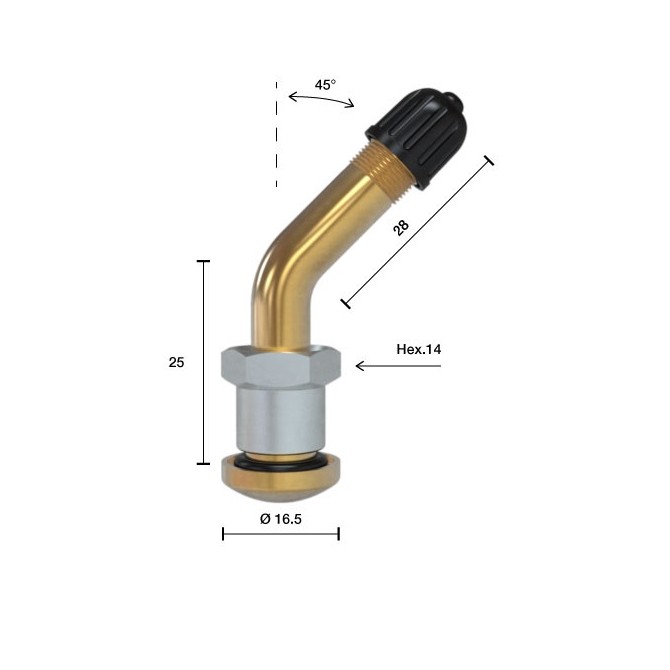 WONDER TURING 90 VALVE metallist ventiil