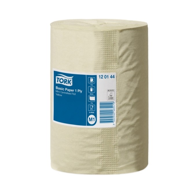 TORK Universal Centerfeed Roll, M1, 1 Ply, Yellow, 115 M бумажное полотенце