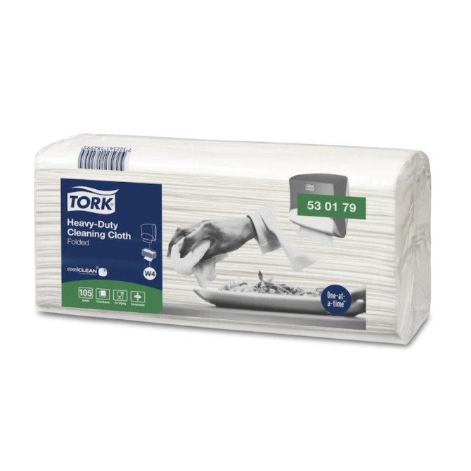 TORK Tork Premium Multipurpose Cloth, 1 Ply, White, 105 Sheets papīrs tīrīšanai