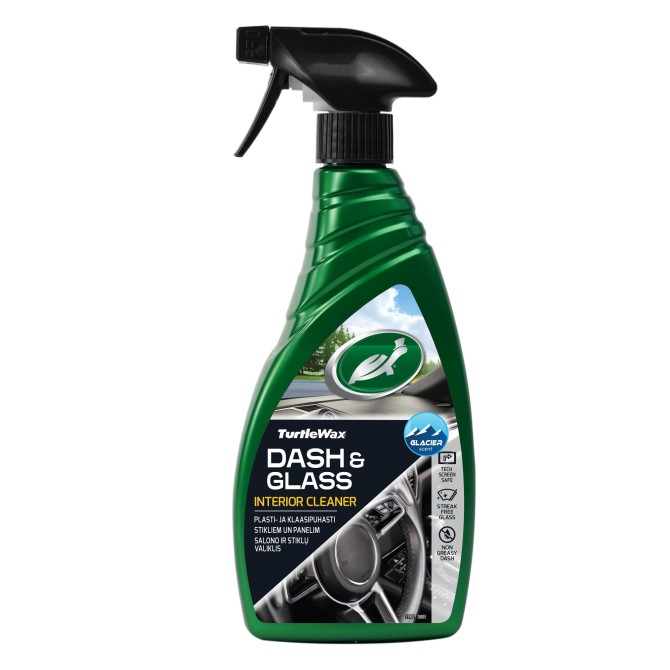 TURTLE WAX Dash&Glass Interior Cleaner 0.5l kriipsude ja klaaside salongi puhastusvahend