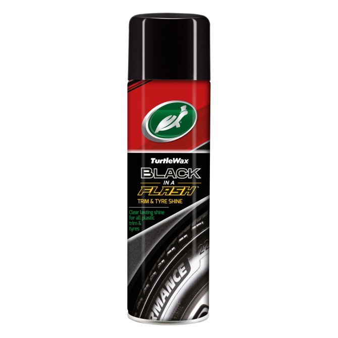 TURTLE WAX Black In A Flash 0.5 l padangų ir bamperių naujiklis