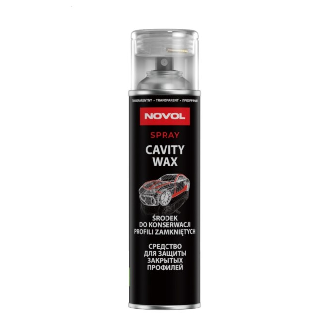 NOVOL Spray Cavity Wax Transparent 0.5L dobu sekcijas vasks