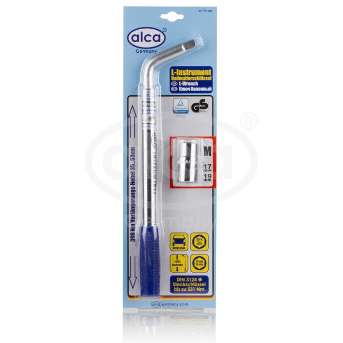 ALCA Raktas ratams L formos 17/19mm ALCA 