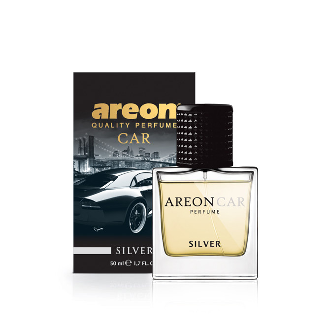 AREON CAR PERFUME 50ml - Silver "Areon" auto oro gaiviklis 