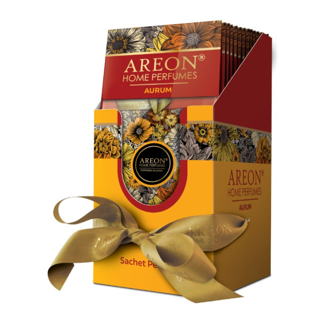 AREON Sausas spintų kvapas AREON PREMIUM  Aurum, 12 vnt 