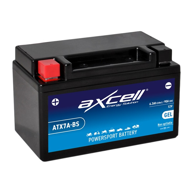 Akum. Axcell 6 Ah GEL +/- 12V 90A 150x87x93mm