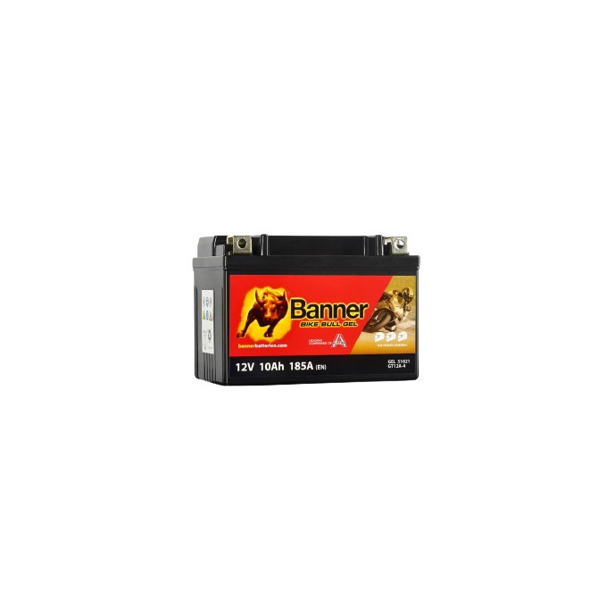 Akum.Banner10Ah Bike Bull GEL 12V 150A 150x88x105mm