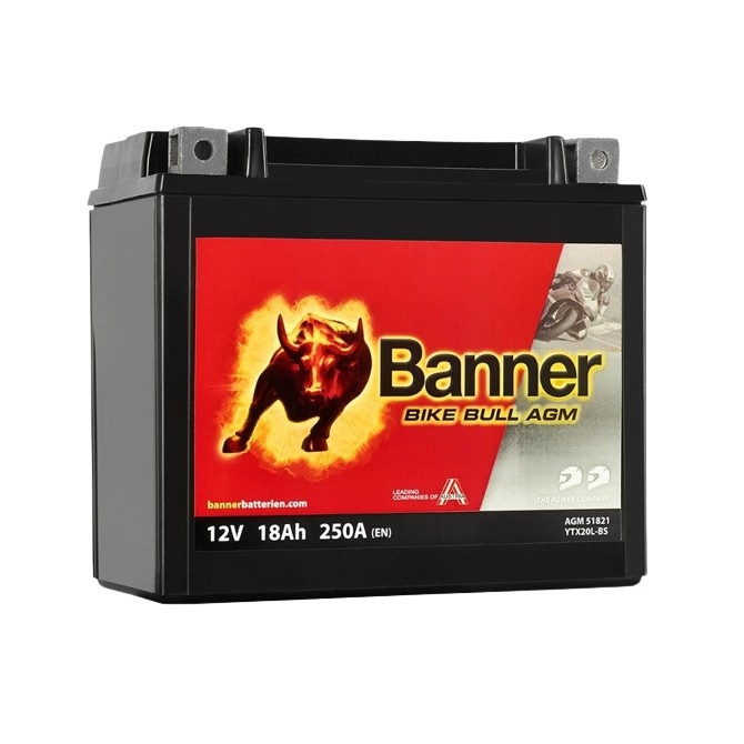 Akum.Banner 18Ah Bike Bull GEL 12V 310A 176x89x154mm