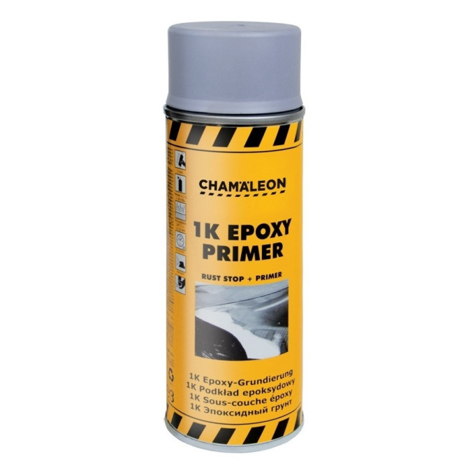 CHAMAELEON Epoksid. gruntas aeroz. 0.4L  pilkas 
