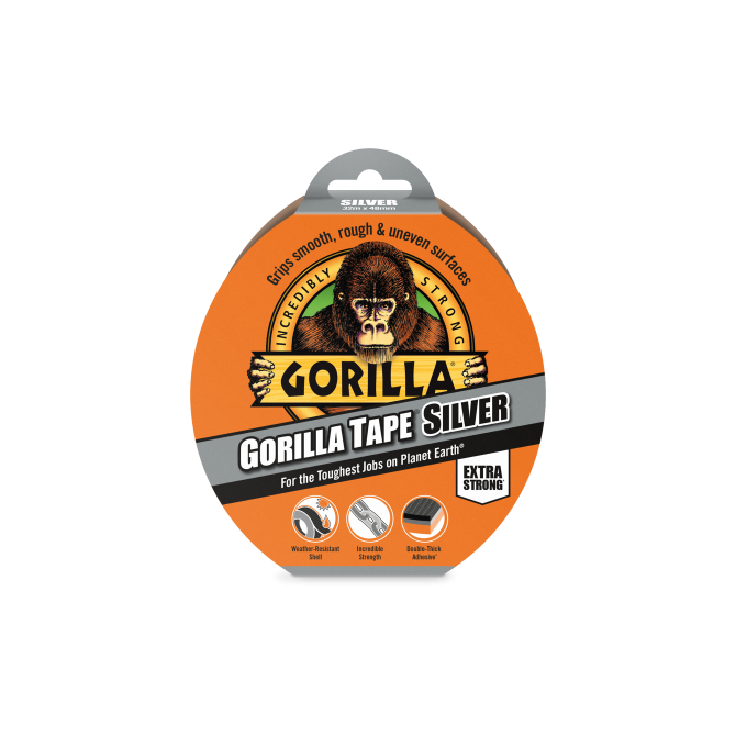 GORILLA Lipni juosta Gorilla sidabrinė 32mx48mm 