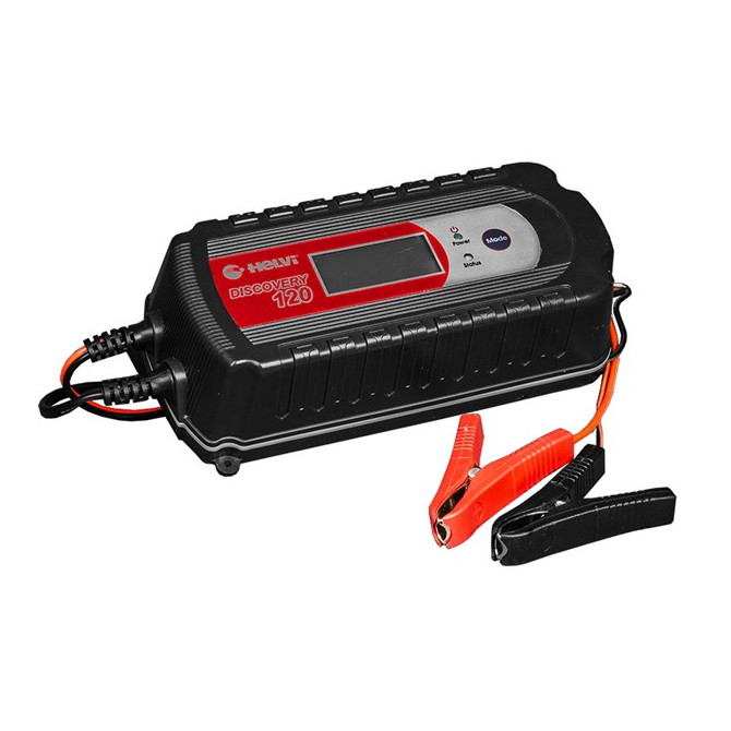 HELVI Akum. įkroviklis Discovery 120 impulsinis, 8A 