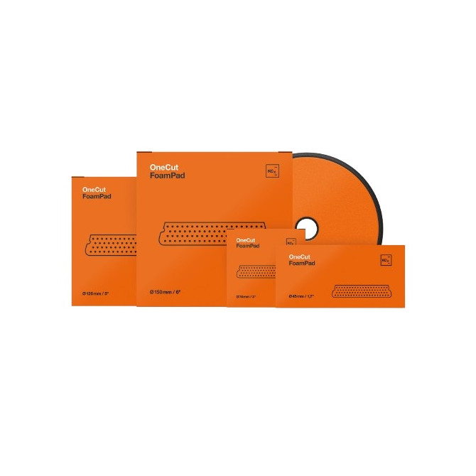 KOCH CHEMIE Poliravimo padas One Cut  Ø126mm oranžinis 