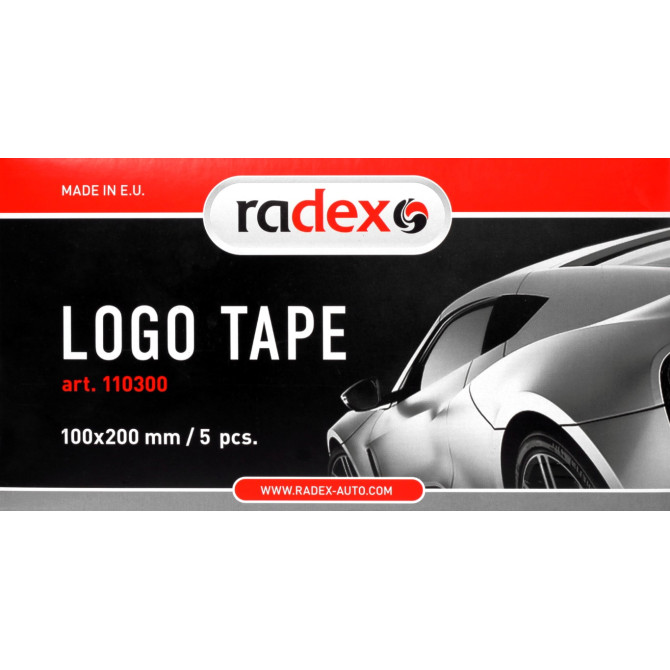 RADEX LOGO juosta 100mmx200mm (5vnt) 