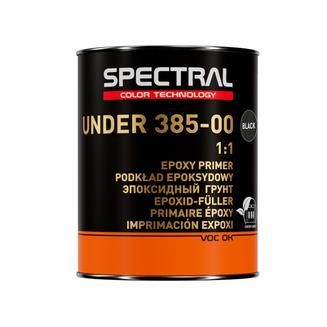 SPECTRAL Epoxy Primer  UNDER 385-00  1:1 Black 0.8L epoksīda grunts