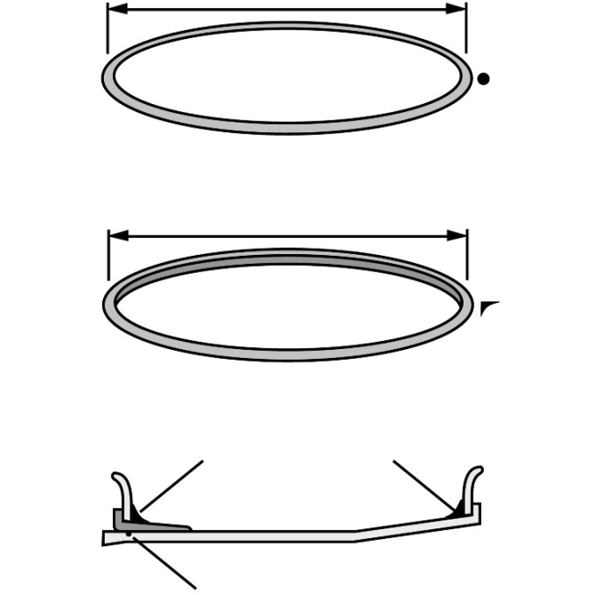 Diskų sandar.žiedas25" OR325T storas 9.5mm