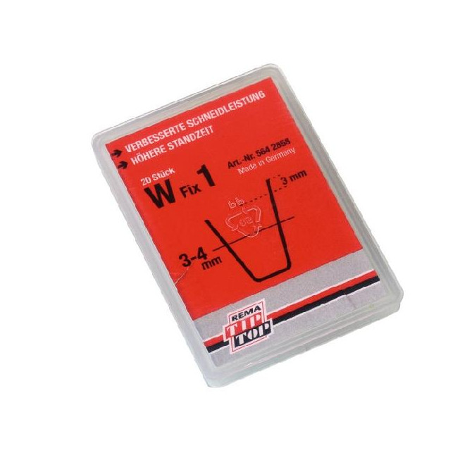  Peiliukai kampuoti W Fix-1, x 20 vnt kampuoti peiliukai