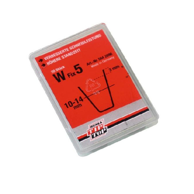  Peiliukai kampuoti W Fix-5, x 20 vnt kampuoti peiliukai