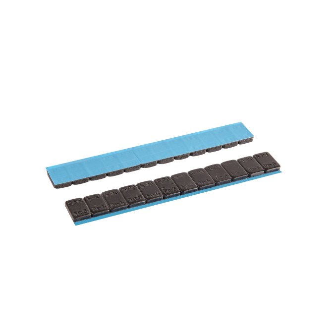  TIPTOPOL Adhesive Weight FE black 12x5g 100pc svareliai balansavimui, klijuojami 
