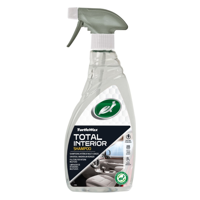 TURTLE WAX Total Interior Shampoo tīrīšanas līdzeklis mīkstajiem pārklājumiem, 500ml
