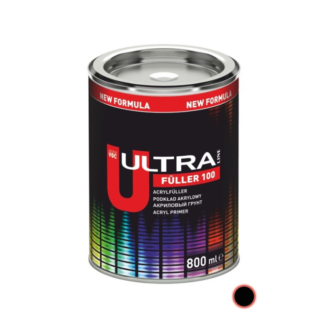 ULTRA Gruntas FÜLLER 100 juodas 0.8L 