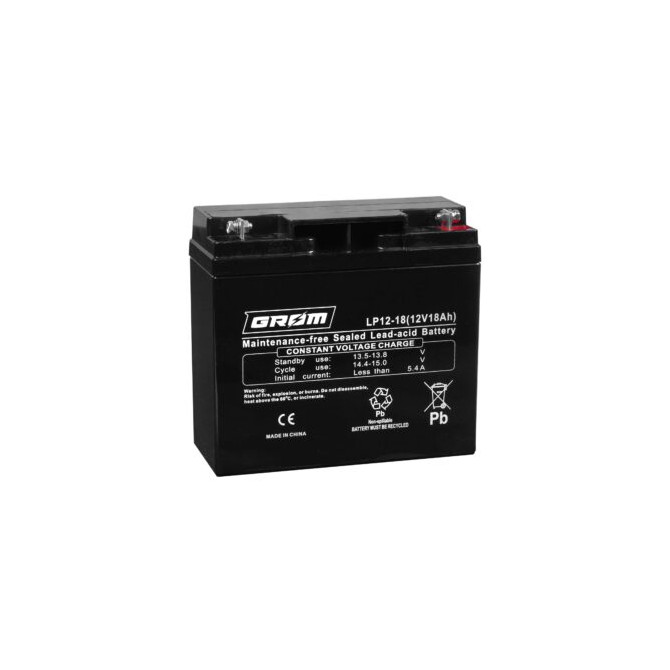 Akum. Grom 12V 18 Ah AGM 181x77x167mm